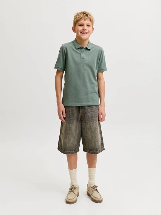 Zdjęcie produktu JACK & JONES Junior Koszulka polo "Laweston" w kolorze zielonym rozmiar: 164