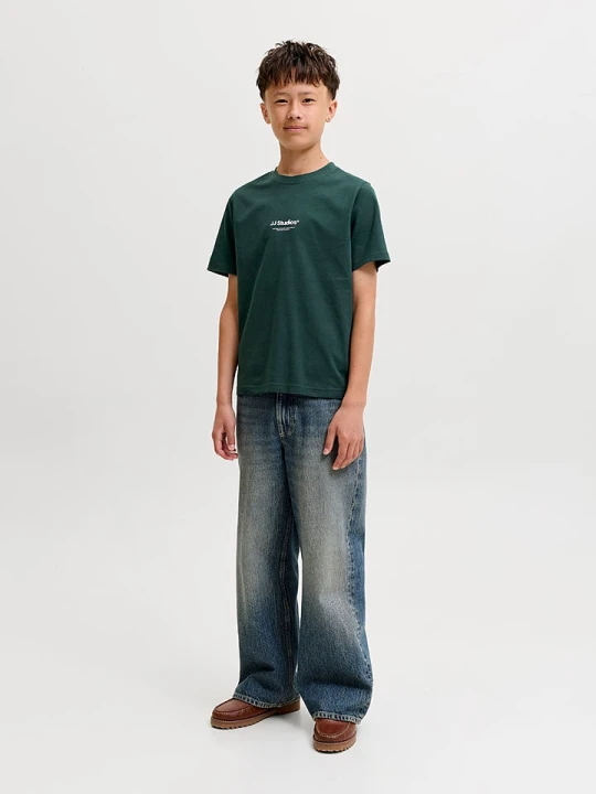 Zdjęcie produktu JACK & JONES Junior Koszulka "Soho" w kolorze morskim rozmiar: 140