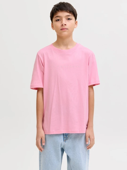 Zdjęcie produktu JACK & JONES Junior Koszulka "Star" w kolorze jasnoróżowym rozmiar: 140