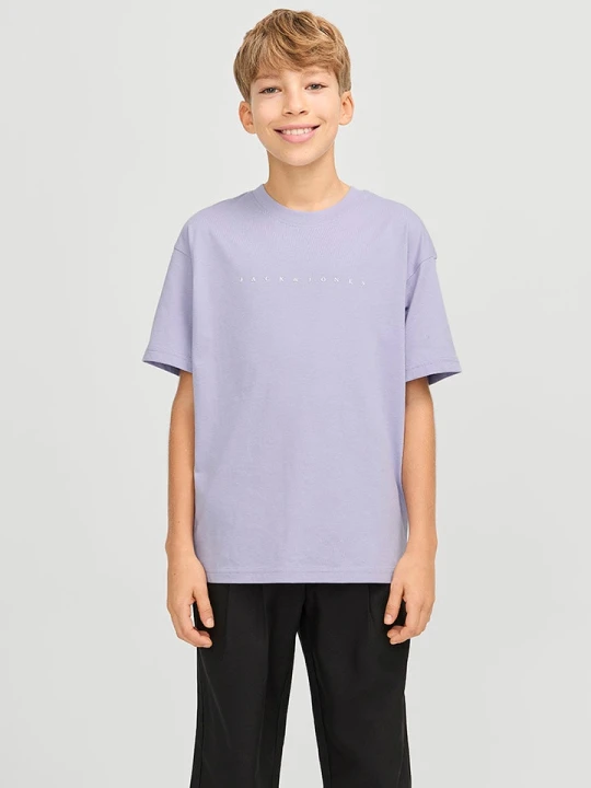 Zdjęcie produktu JACK & JONES Junior Koszulka w kolorze fioletowym rozmiar: 140