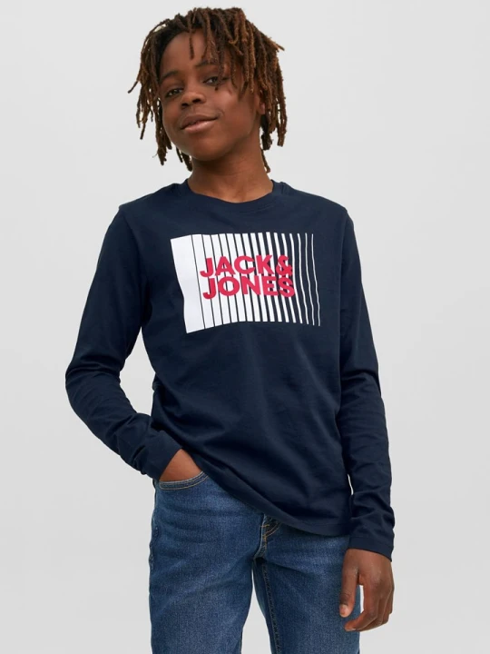 Zdjęcie produktu JACK & JONES Junior Koszulka w kolorze granatowym rozmiar: 164