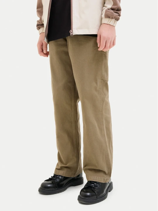 Zdjęcie produktu Jack & Jones Junior Spodnie materiałowe Alex 12253790 Brązowy Loose Fit