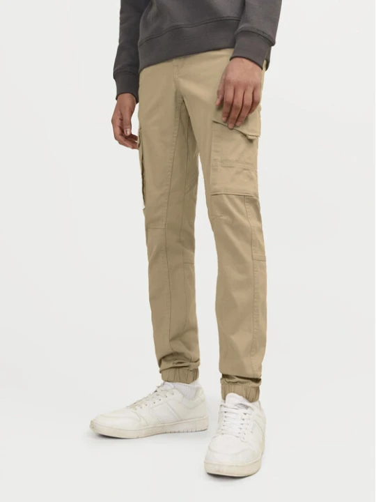 Zdjęcie produktu Jack & Jones Junior Spodnie materiałowe Paul 12193900 Beżowy Slim Fit