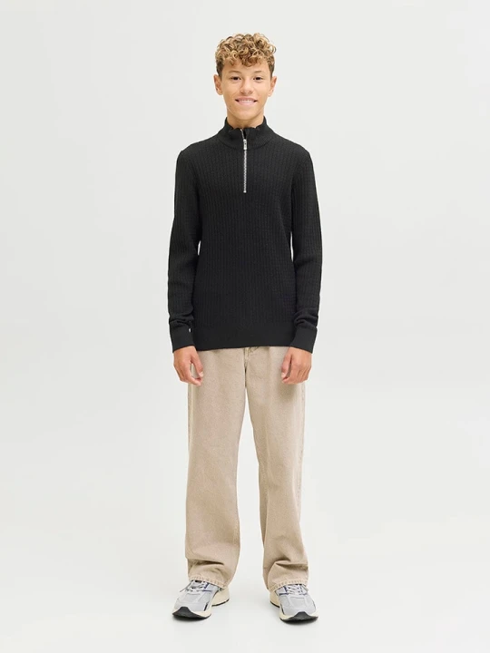 Zdjęcie produktu JACK & JONES Junior Sweter "Barkley" w kolorze czarnym rozmiar: 176