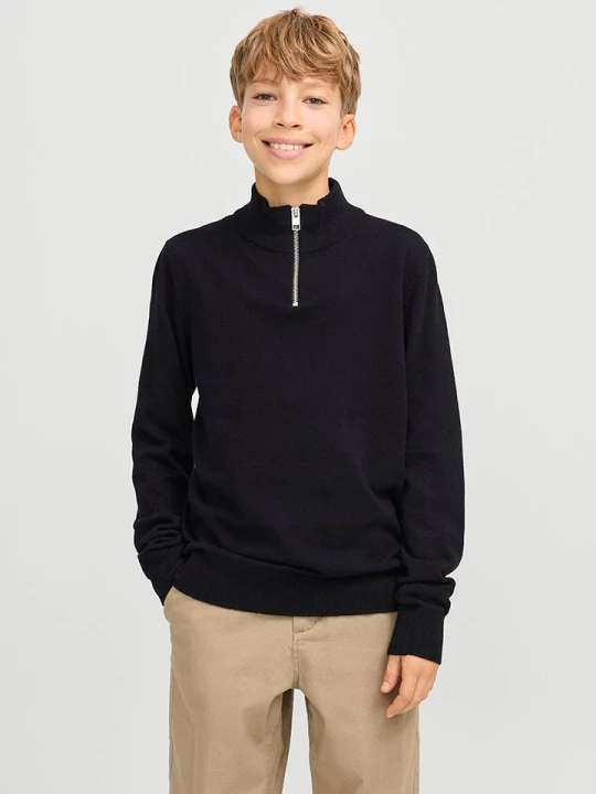 Zdjęcie produktu JACK & JONES Junior Sweter "Emil" w kolorze czarnym rozmiar: 152