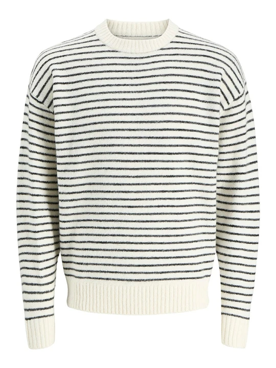 Zdjęcie produktu JACK & JONES Junior Sweter "Ollie" w kolorze kremowo-czarnym rozmiar: 128