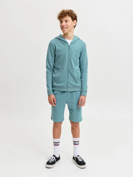 Zdjęcie produktu JACK & JONES Junior Szorty dresowe "Gordon" w kolorze błękitnym rozmiar: 152