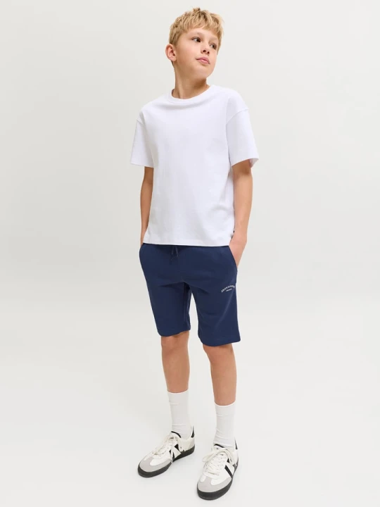 Zdjęcie produktu JACK & JONES Junior Szorty dresowe "Gordon" w kolorze granatowym rozmiar: 176