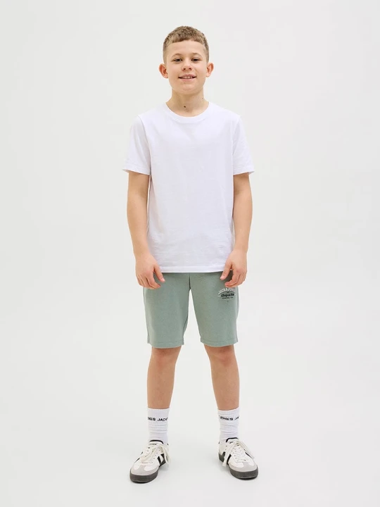 Zdjęcie produktu JACK & JONES Junior Szorty dresowe w kolorze zielonym rozmiar: 152