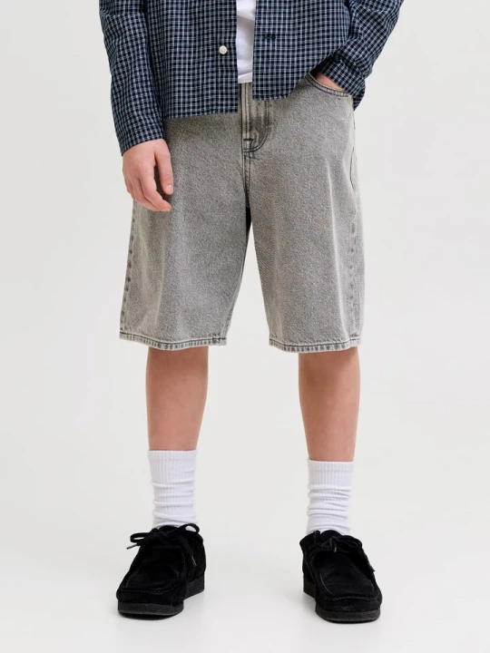 Zdjęcie produktu JACK & JONES Junior Szorty dżinsowe "Alex" w kolorze szarym rozmiar: 158