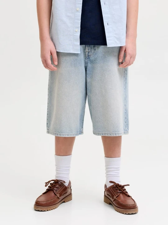 Zdjęcie produktu JACK & JONES Junior Szorty dżinsowe "Ron" w kolorze błękitnym rozmiar: 164