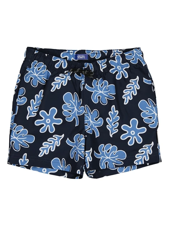 Zdjęcie produktu JACK & JONES Junior Szorty kąpielowe "Haruba" w kolorze niebiesko-granatowym rozmiar: 164
