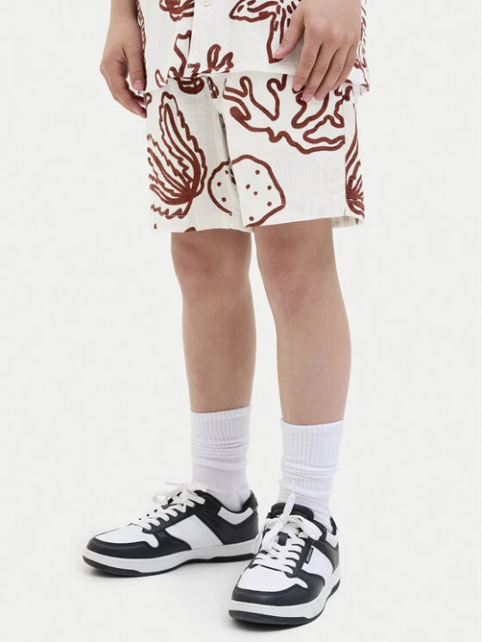Zdjęcie produktu Jack & Jones Junior Szorty materiałowe 12277599 Écru Relaxed Fit Kremowy