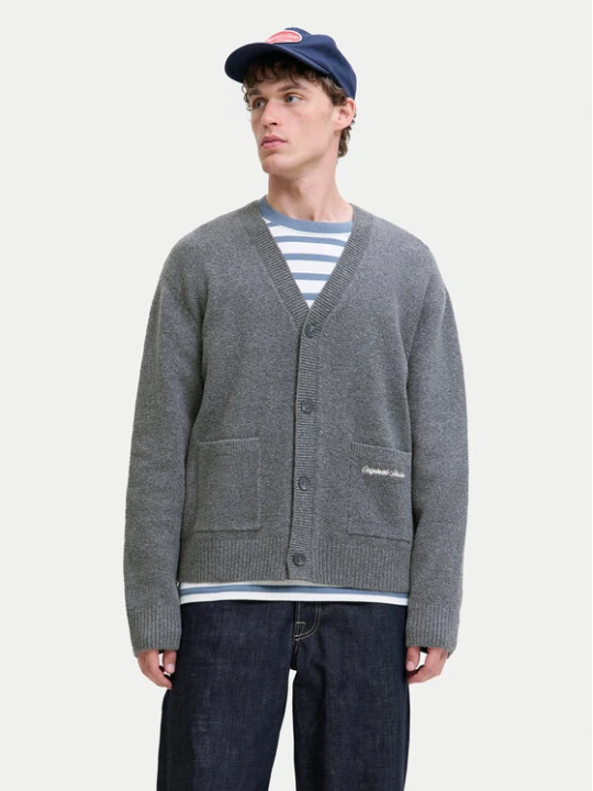 Zdjęcie produktu Jack & Jones Kardigan Norrebro 12282732 Szary Loose Fit