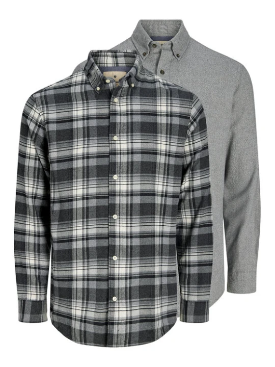 Zdjęcie produktu Jack & Jones Komplet koszul Blubarkley 12294328 Szary Regular Fit