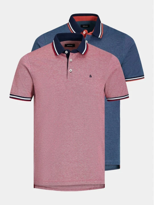 Zdjęcie produktu Jack & Jones Komplet koszulek polo Paulos 12191216 Kolorowy Slim Fit
