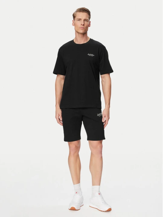Zdjęcie produktu Jack & Jones Komplet t-shirt i spodenki Archive 12297642 Czarny Relaxed Fit