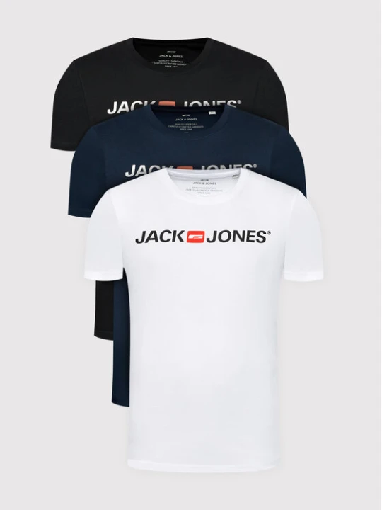 Zdjęcie produktu Jack & Jones Komplet t-shirtów Corp Logo 12191330 Kolorowy Slim Fit