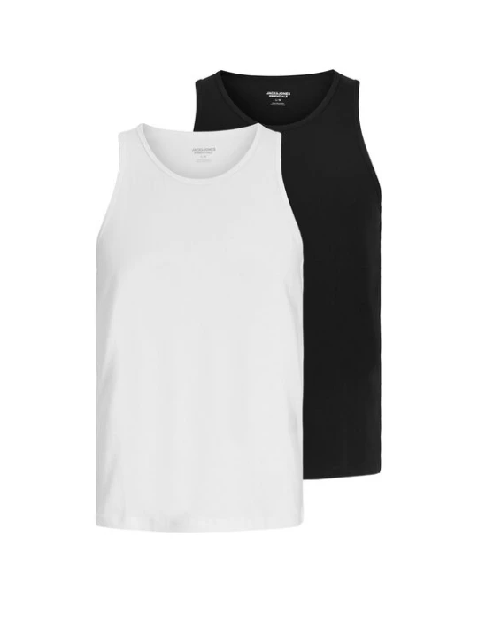 Zdjęcie produktu Jack & Jones Komplet tank topów Organic 12297688 Czarny Regular Fit