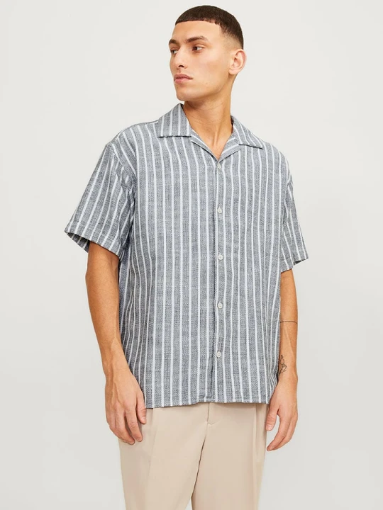 Zdjęcie produktu Jack & Jones Koszula "Cabana" w kolorze granatowo-białym rozmiar: XXL
