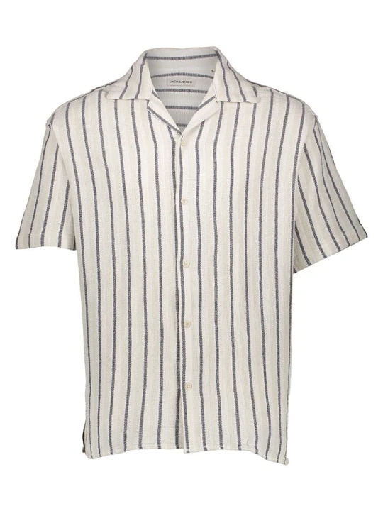 Zdjęcie produktu Jack & Jones Koszula "Coba" w kolorze biało-granatowym rozmiar: XXL