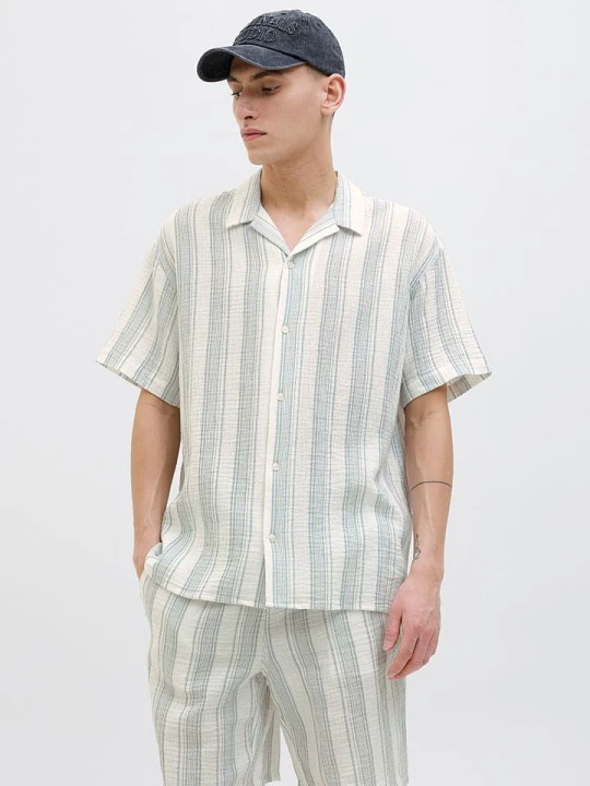 Zdjęcie produktu Jack & Jones Koszula "Easter" w kolorze biało-błękitnym rozmiar: XXL
