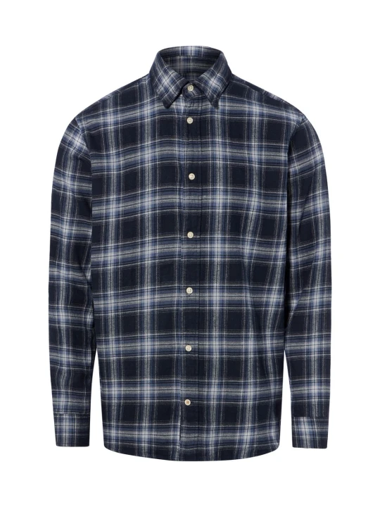 Zdjęcie produktu Jack & Jones koszula flanelowa Mężczyźni Regular Fit Bawełna (100%) niebieski