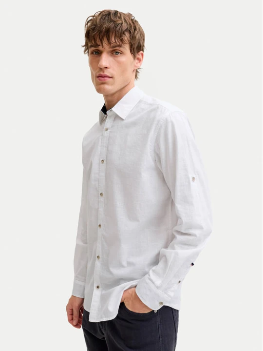 Zdjęcie produktu Jack & Jones Koszula Henry 12289197 Biały Regular Fit