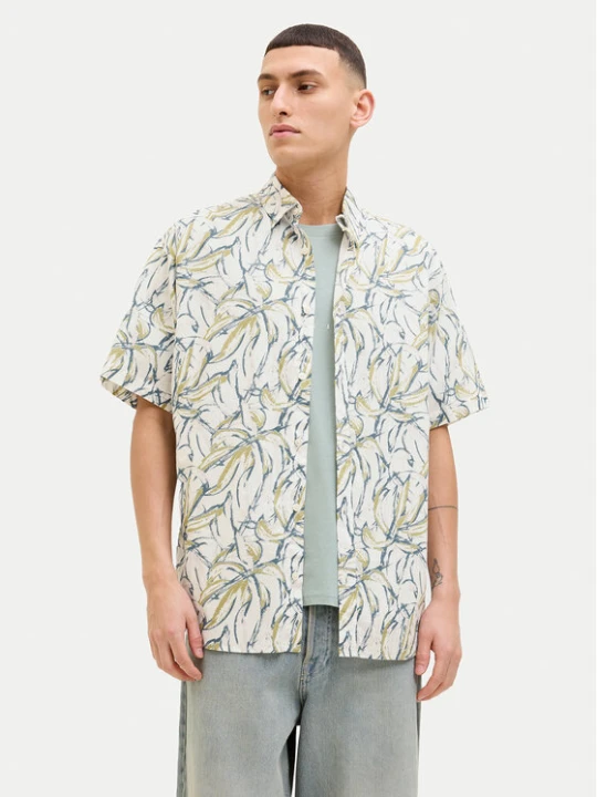 Zdjęcie produktu Jack & Jones Koszula Joshua 12271089 Écru Wide Fit Kremowy