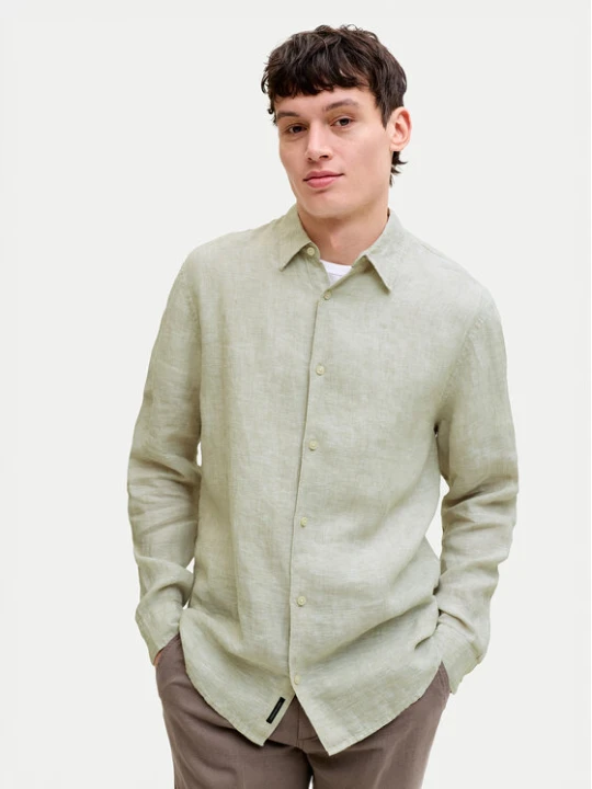 Zdjęcie produktu Jack & Jones Koszula Lawrence 12293563 Zielony jasny Regular Fit