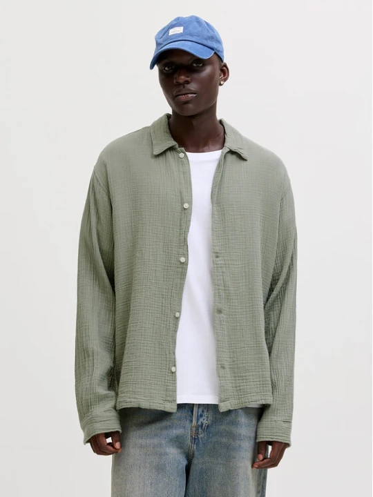 Zdjęcie produktu Jack & Jones Koszula Nantucket 12291804 Zielony Relaxed Fit