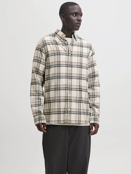 Zdjęcie produktu Jack & Jones Koszula - Regular fit - w kolorze beżowym rozmiar: L
