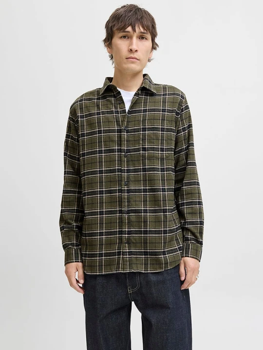 Zdjęcie produktu Jack & Jones Koszula - Regular fit - w kolorze khaki rozmiar: XL