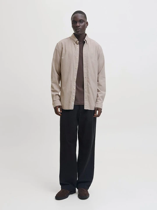 Zdjęcie produktu Jack & Jones Koszula - Regular fit - w kolorze szarobrązowym rozmiar: M