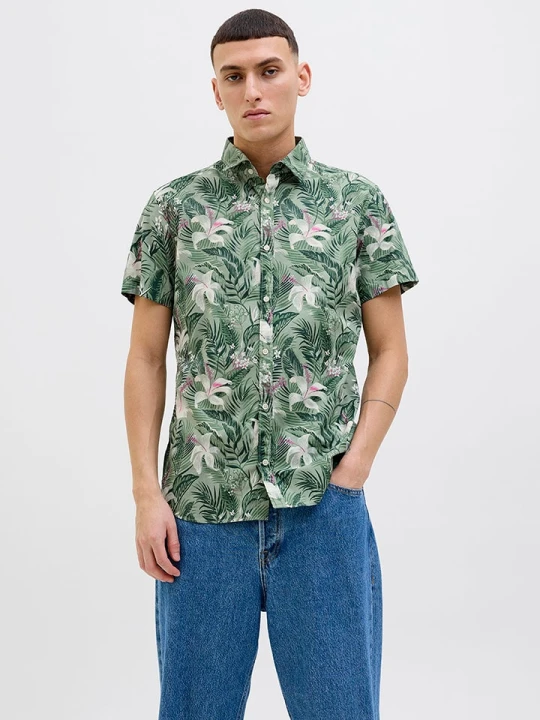 Zdjęcie produktu Jack & Jones Koszula - Regular fit - w kolorze zielonym rozmiar: L