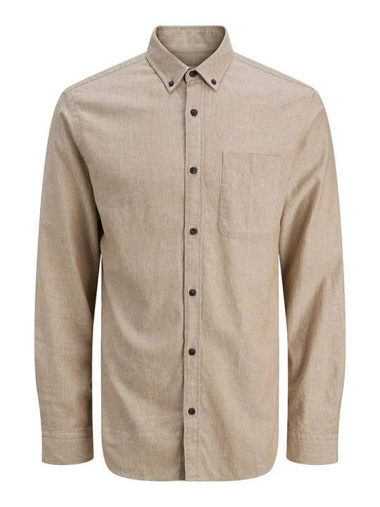 Zdjęcie produktu Jack & Jones Koszula - Slim fit - w kolorze beżowym rozmiar: L