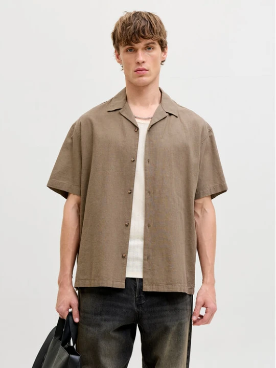 Zdjęcie produktu Jack & Jones Koszula Summer 12289191 Brązowy Relaxed Fit
