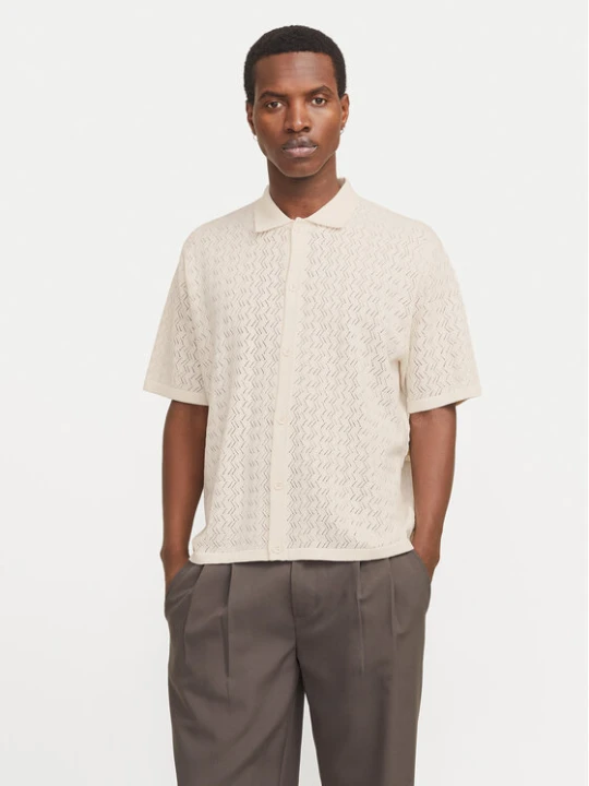 Zdjęcie produktu Jack & Jones Koszula Tyler 12272863 Écru Loose Fit Kremowy