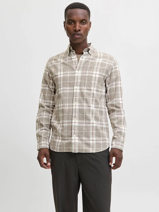 Zdjęcie produktu Jack & Jones Koszula w kolorze beżowo-kremowym rozmiar: M