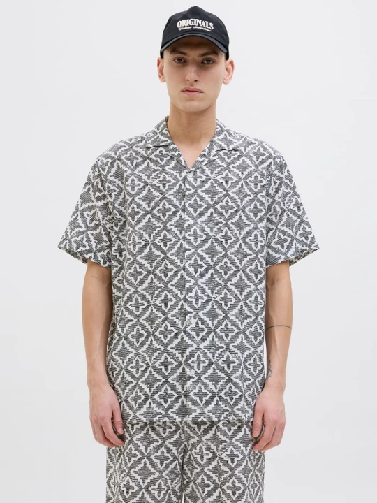 Zdjęcie produktu Jack & Jones Koszula w kolorze szaro-białym rozmiar: S