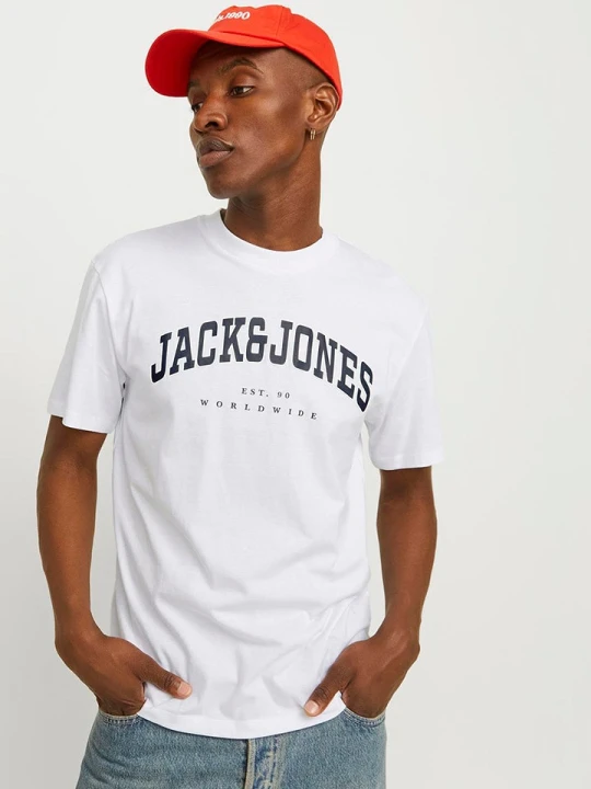 Zdjęcie produktu Jack & Jones Koszulka "Caleb" w kolorze białym rozmiar: M