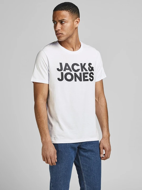 Zdjęcie produktu Jack & Jones Koszulka "Corp" w kolorze białym rozmiar: L
