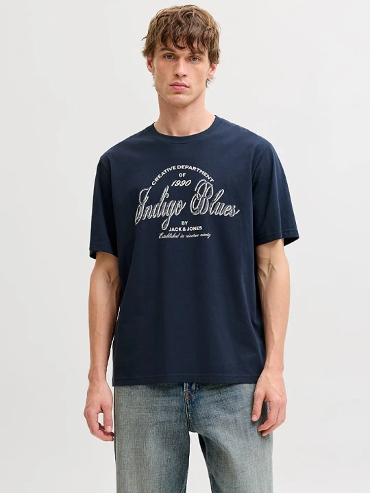 Zdjęcie produktu Jack & Jones Koszulka "Denver" w kolorze granatowym rozmiar: S
