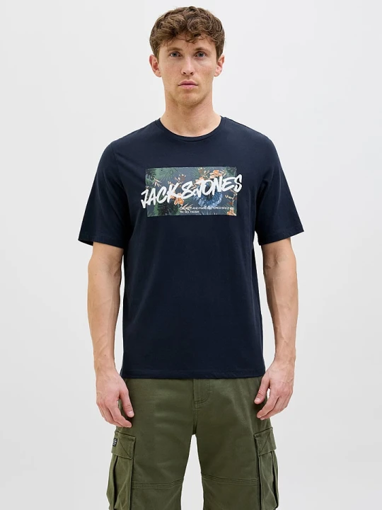 Zdjęcie produktu Jack & Jones Koszulka "Hawaii" w kolorze granatowym rozmiar: M