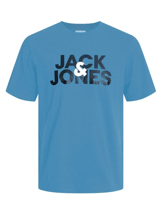 Zdjęcie produktu Jack & Jones Koszulka "Jacula" w kolorze niebieskim rozmiar: S