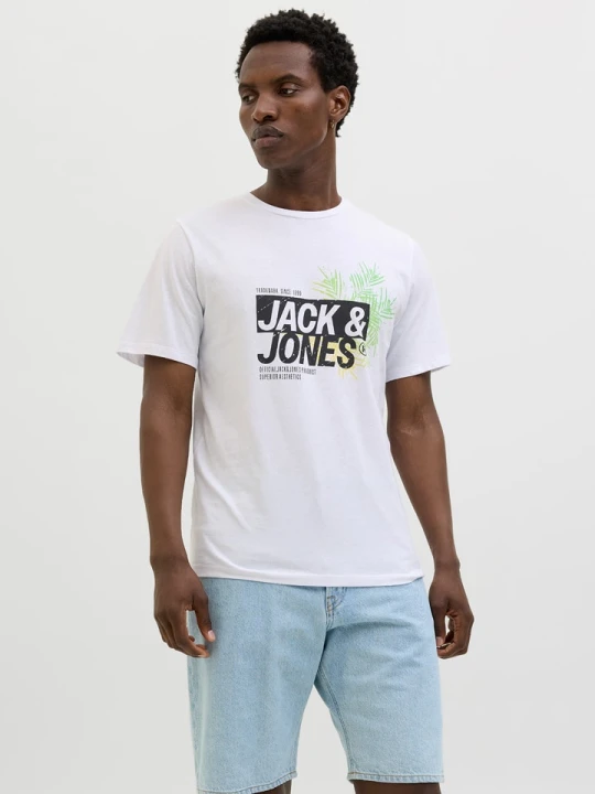 Zdjęcie produktu Jack & Jones Koszulka "Jaxon" w kolorze białym rozmiar: XL