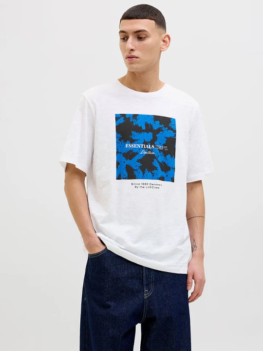 Zdjęcie produktu Jack & Jones Koszulka "Jeff" w kolorze białym rozmiar: L
