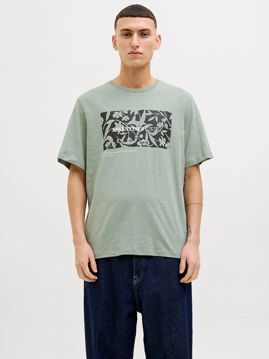 Zdjęcie produktu Jack & Jones Koszulka "Jeff" w kolorze zielonym rozmiar: S