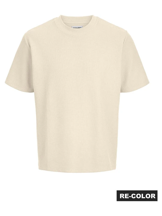 Zdjęcie produktu Jack & Jones Koszulka "Jjeaustin" w kolorze beżowym rozmiar: M