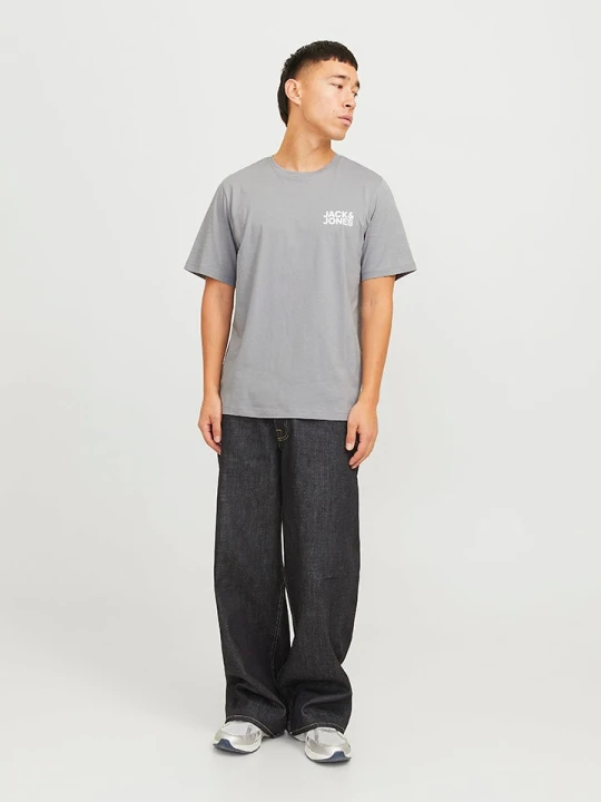 Zdjęcie produktu Jack & Jones Koszulka "Jjecorp" w kolorze szarym rozmiar: S